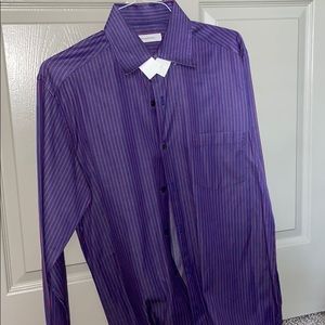 Striped men’s button down shirt